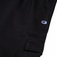 thumbnail image 3 of Champion Big and Tall Fleece Cargo Shorts for Men, Athletic Sweat Shorts Black, 3 of 7