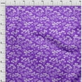 thumbnail image 4 of oneOone Viscose Chiffon Purple Fabric Floral Silhouette Quilting Supplies Print Sewing Fabric By The Yard 42 Inch Wide, 4 of 4