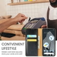thumbnail image 4 of Feishell for Google Pixel 8a Wallet Case for Women Men,Premium PU Leather Magnetic Closure Folio Flip Kickstand Credit Card Slots Shockproof Classic Purse Phone Case,Black, 4 of 7