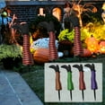 thumbnail image 2 of Halloween Wicked Witch Legs Yard Stakes, 13.4 inch Halloween Upside Down Witch Legs Garden Stakes Outdoor Decoration, Prosthetic Witch Leg for Spooky Party, Lawn, Garden, Flowerpot Decor (Red), 2 of 8