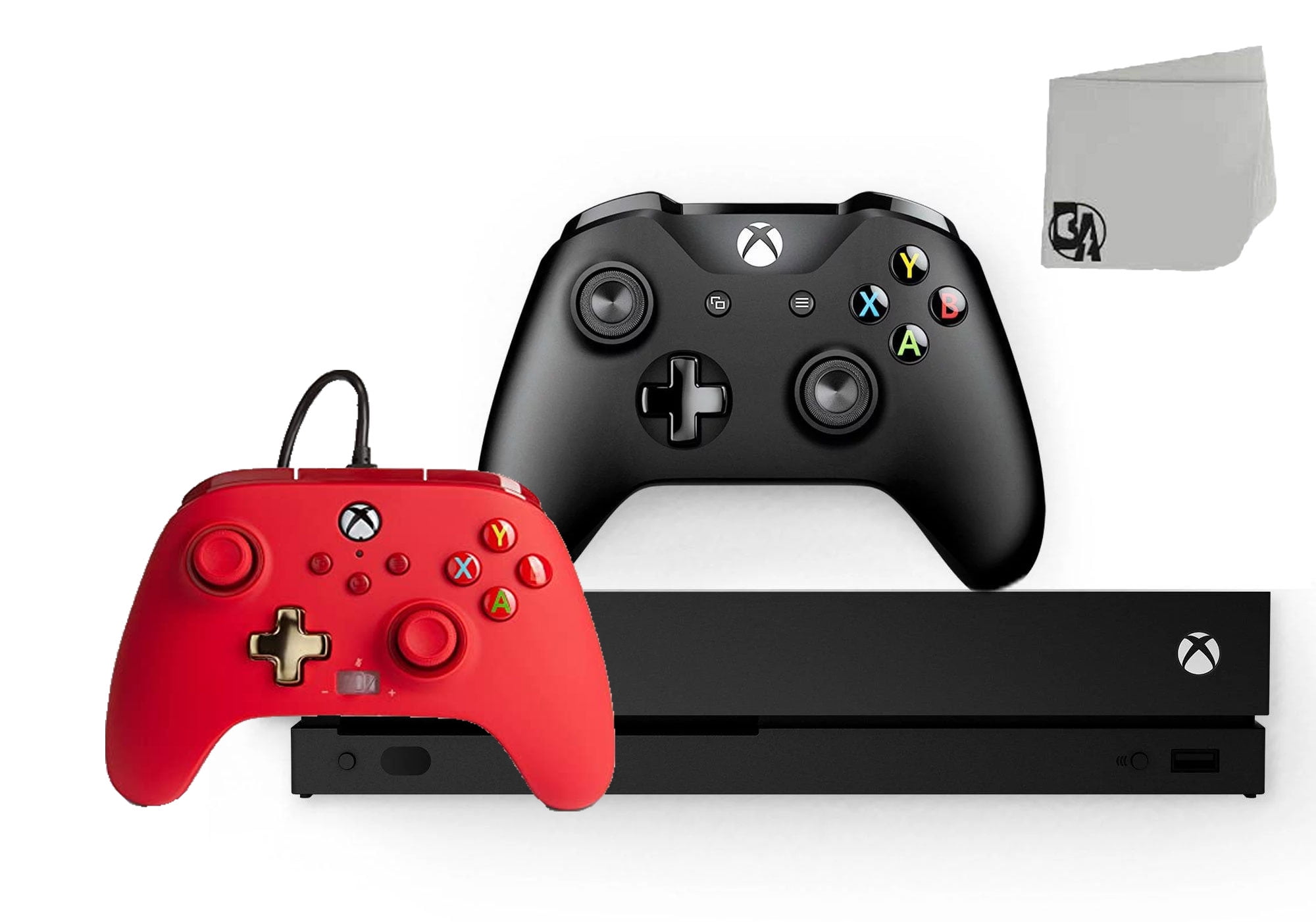 Microsoft Xbox One X 1TB Gaming Console Black with Red Controller