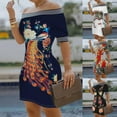 thumbnail image 1 of Short Dress Off Shoulder Skin-friendly Polyester Vintage Bodycon Midi Party Cocktail Dress for Prom, 1 of 13