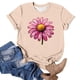 thumbnail image 3 of Camiseta de Manga Corta de Verano para Mujeres con Estampado Casual de Moda con Cuello Redondo, 3 of 8