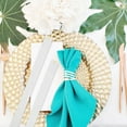 thumbnail image 1 of FONDOTIN 100Pack Napkin Paper Wraps Self Adhesive Circular Elegant Table Organization, 1 of 8