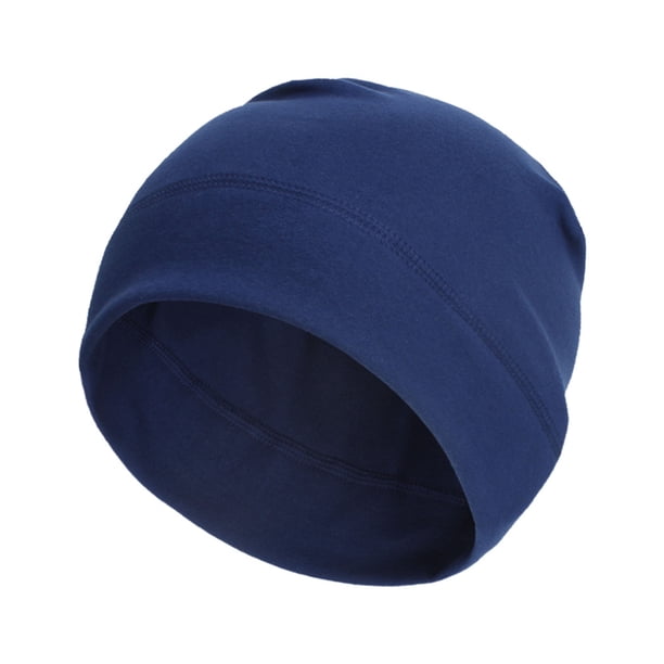 Capas de cráneo para hombres Liner de casco unisex Color sólido Multifunción Tactor de protección solar Accesorios para el cabello Gorrillos Esquiando azul marino Inevent AP009481-08B