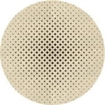 thumbnail image 1 of Ahgly Company Machine Washable Indoor Round Transitional Moccasin Beige Area Rugs, 3' Round, 1 of 7