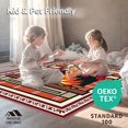 thumbnail image 4 of ODIKA 3'x5' Machine Washable Non-Slip Area Rug, Fireplace Hearth with Stockings Holiday Themed High Traffic Rug, Red, 606115, 4 of 5