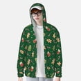 thumbnail image 2 of Fotbe green Christmas Element Chaqueta con Protección Solar UPF 50+ para Hombre y Mujer, Camisa con Capucha y Bolsillos-X-Large, 2 of 7