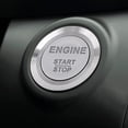 thumbnail image 4 of HELIAHO 12V DC LED Car Engine Start Stop Push Button Switch Ignition Starter Switch Universal Metal Press LED Push Button Switch White(Silver) CJ911-60677, 4 of 8