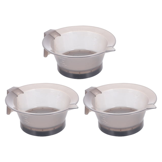 Miangastore 3Pcs Hair Dye Bowl Professional Hair Color Bowls Plastic Mixing Tint Bowl Set