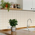 thumbnail image 3 of Mi Alma Brown White Trendy Pattern Peel & Stick Vinyl Backsplash Tiles 5x5, 24 pcs, 3 of 11