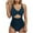 Navy-20, variant on STETMN Women One Piece Swimsuit Mesh Swimsuit Push Up High Waist Bathing Suit Swimwear