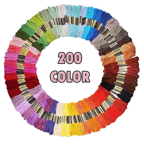 EGNMCR Color Embroidery Stitch Threads Bracelets Crafts Floss 155/200/250 Embroidery thread