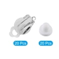 thumbnail image 3 of Unique Bargains Earring Converter with Silicon Earring Pads, 20Pack  Earring Finding with Easy Open Loop (White), 3 of 5