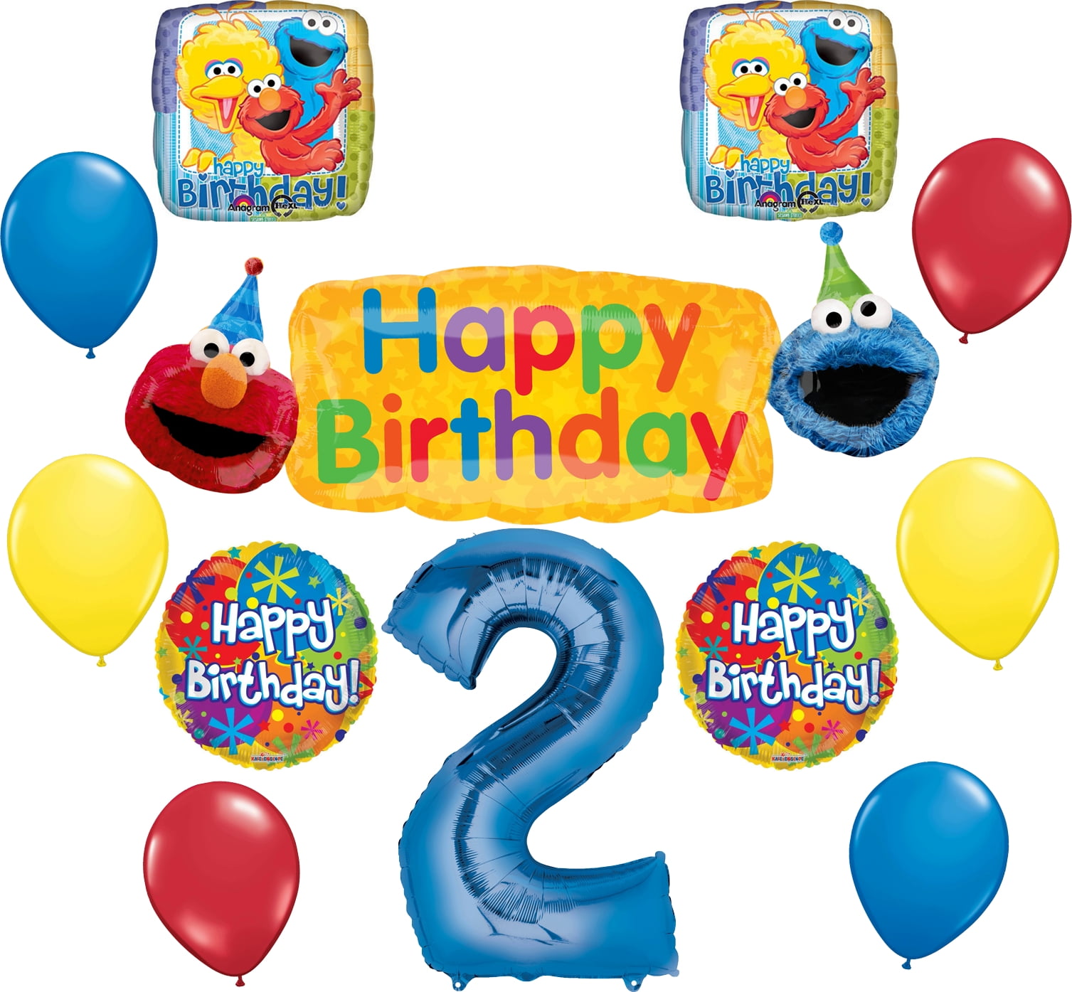 Cookie Monster 1st Birthday Party Supplies 11 pc Balloon Bouquet Decorations