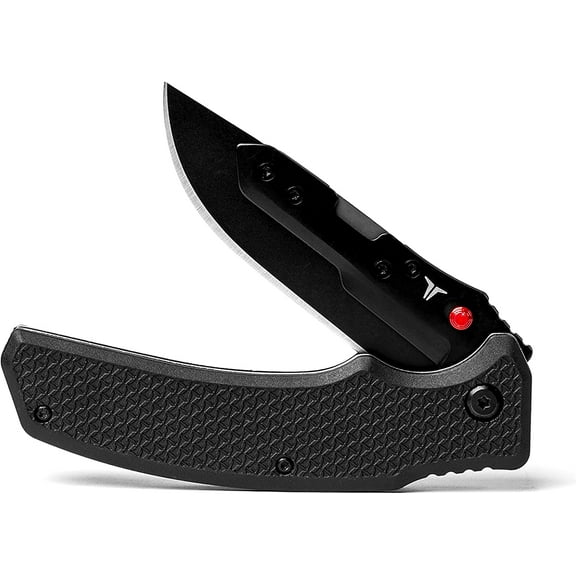 True Replaceable Blades Pocket Knife, Black/Grey