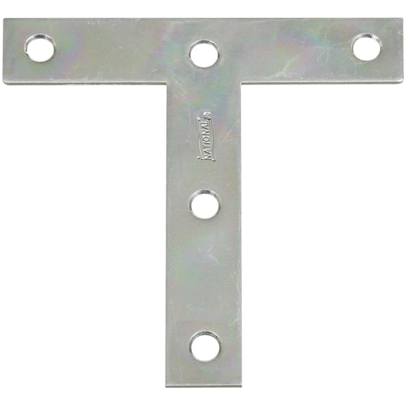 Stanley Hardware 266445 4" X 4" Zinc Tee Mending Plates Without Screws