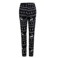 thumbnail image 5 of Women Vintage Christmas Xmas Deer 3D Print Skinny Leggings Pants Ladies High Waist Full Length Stretchy Casual Slim Skinny Sport Pencil Pants Size S-XL, 5 of 5