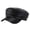 Black, variant on Women Extended Brim Beret Hat Flat Dome Faux Leather Newsboy Hat Outdoor Solid Color Leisure Hat Streetwear