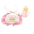 thumbnail image 6 of Pet Birthday Set - Dog Cat Adjustable Soft Velvet Bow Felt Hat - Embroidered Plaid Colored Lace Trim Bib Set - Pet Photography Props, 6 of 8