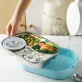 thumbnail image 4 of Caja de comida, lonchera de 4 compartimentos Bento Box contenedor de almuerzo hecho a mano con cuidado, 4 of 12