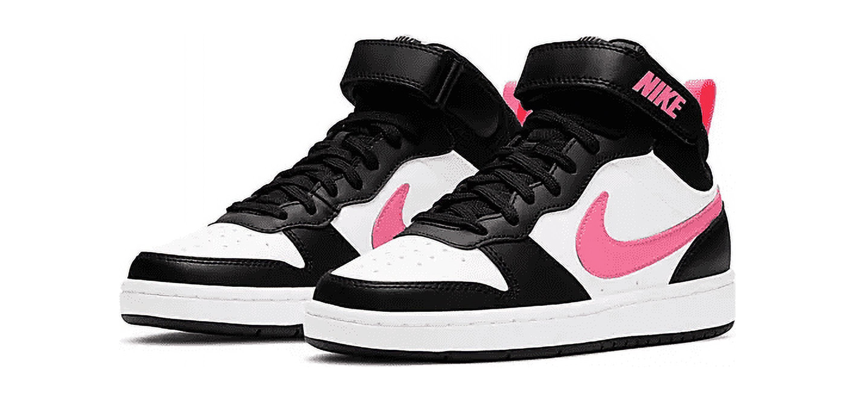 Boy's Court Borough Mid 2 (Big Kid) Black/Sunset Pulse/White 5 Big Kid M