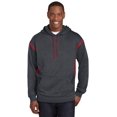 thumbnail image 1 of Sport-Tek &174; Sweat à Capuche en Molleton Technique Colorblock. Tst246 Xlt Graphite Heather/ Rouge Vif, 1 of 3