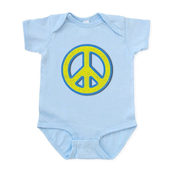 CafePress - Ukraine Flag Ukrainian Pride Peace Symbo Body Suit - Baby Light Bodysuit, Size Newborn - 24 Months