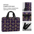 thumbnail image 4 of FORMRS 16" Laptop Bag Carrying Sleeve Case with Handle Travel Shoulder Briefcase, Purple Flowers Pattern, 4 of 8