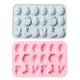 thumbnail image 1 of Moldes De Chocolate Moldes para fondant, 2 moldes para chocolate con forma de huevo y conejito, 18 cavidades (azul y rosa)., 1 of 5