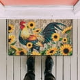 thumbnail image 4 of Sunflower Chicken Kitchen Mat Rug Set of 2- Rooster Kitchen Rugs, Sunflowers Kitchen Decor Accessories Things Kitchen Rug Mat- Farmhouse Rugs for Home Kitchen Large- 17x30 and 17x48 Inch, 4 of 6