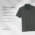 thumbnail image 7 of MERCER+METTLE Unisex Stretch Jersey Polo | Short Sleeve Work Polo for Men & Women, Moisture Wicking Jersey Shirt - White XL, 7 of 7