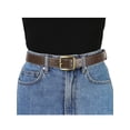 thumbnail image 4 of INSPIRE CHIC Womens Belt Faux Leather Waist Solid Color Pin Buckle Belts for Girls Ladies Coffee 77.5-95cm/30.51-37.40", 4 of 4
