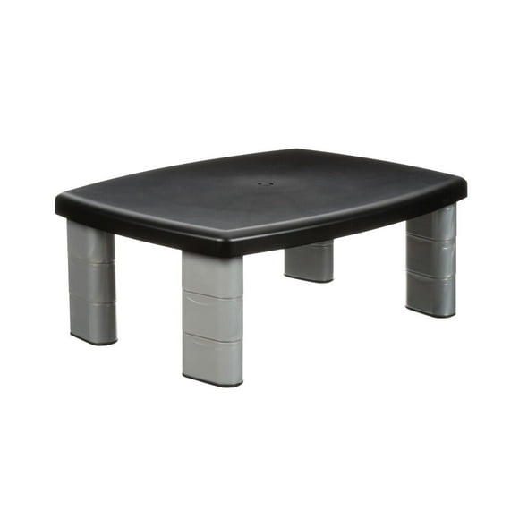 3M™ Adjustable Monitor Stand, MS80, black and silver