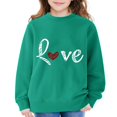 thumbnail image 5 of Mercatoo Heart Sweatshirts for Teen Girls Cute Trendy Oversized Hoodies Long Sleeve Crewneck Fall Winter Pullover Sweater, 5 of 7