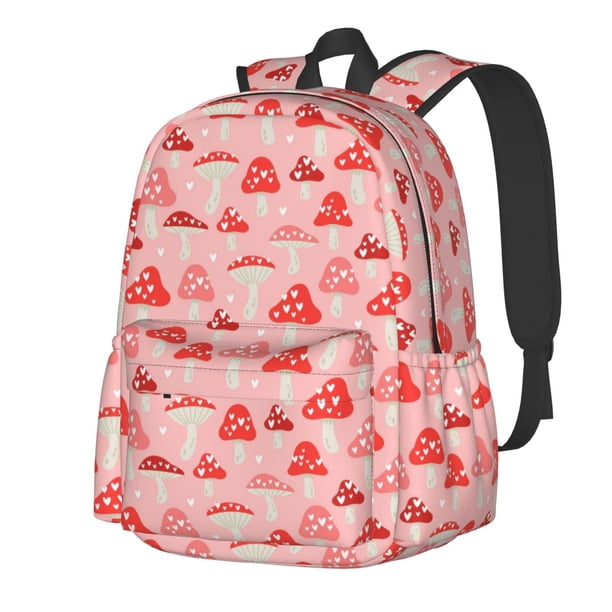Disketp Cute Mushroom1 Mochila Escolar de Gran Capacidad y Peso Ligero, Mochila de Viaje Ideal para Escuela, Trabajo y Uso Diario, Cómoda y con Estilo