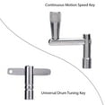 thumbnail image 3 of Drum Keys 3-Pack Universal Drum Tuning Key with 1 Continuous Standard Motion Speed Key Percussion Hardware Tool for Tuning Drums, 3 of 7
