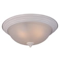 thumbnail image 1 of Maxim 85842FTTW 6 x 15.5 in. 3-Light Flush Mount, Textured White, 1 of 1