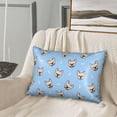 thumbnail image 3 of Bingfone Cute French Bulldog Print Satin Pillowcase for Hair - Standard Size with Zipper Silky & Soft Pillow Covers,20x30 inches, 3 of 8
