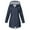 Navy, variant on ZZwxWA Women's Rain Jacket Windbreaker Raincoats Lightweight Waterproof Striped Climbing Outerwear Coats with Pockets