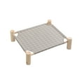 thumbnail image 1 of Cama para perros Billuyoard de tela transpirable desmontable y lavable Cuadrado inferior gris S, 1 of 6