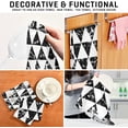 thumbnail image 7 of GZHJMY 1 Pack Triangle Ornament Grunge Kitchen Towels, Soft Highly Absorbent Dish Towels Reusable Tea Towels Set, 28"x 18", 7 of 7