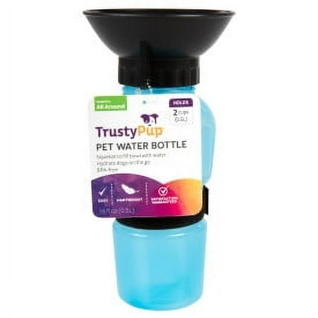 TrustyPup Pet Water Bottle, Blue, 20 fl oz (2.5 cups)