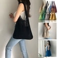 thumbnail image 2 of Straw Bag for Women,  Woven Straw Rattan  Handbag Shoulder Tote Bag  Spring Summer Travel Shopping Beach Picnic, Gift for Mother Wife Girlfriend, 2 of 7