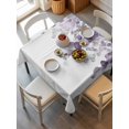 thumbnail image 6 of Purple Teal Botanical Table Cloth, Watercolor Spring Eucalyptus Leaves Waterproof Tablecloth for Square Tables, Reusable Washable Fabric Table Cover for Restaurant Kitchen Dining Tables 54"x54", 6 of 6