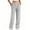 Gray, variant on Women's Elastic Waist Wide Leg Sweatpants Loose Fit Solid Color Casual Lounge Workout Everyday Home Pants with Pockets