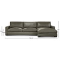 thumbnail image 2 of GTR Leather Vancouver Upholstered Chaise Sectional in Portofino Cavalla, RAF, 2 of 5