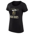 thumbnail image 2 of Women's G-III 4Her by Carl Banks Black Vegas Golden Knights Super-Slim Fit Lightweight Team Logo Graphic T-Shirt, 2 of 3