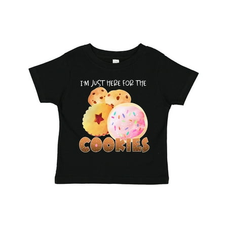 

Inktastic I m Just Here for the Cookies Gift Toddler Boy or Toddler Girl T-Shirt