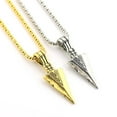 thumbnail image 4 of UDIYO Arrowhead Pendant Men Necklace Vintage Alloy Chain Spearpoint Necklace Fashion Accessories, 4 of 7